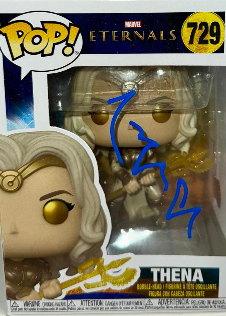 Angelina Jolie Signed Funko Pop #729 "Thena" Eternals Marvel - Beckett COA
